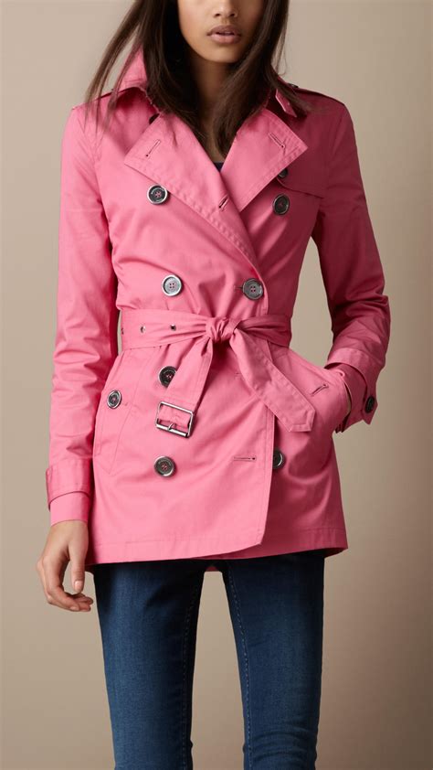 burberry pink fur|burberry trench coats women's.